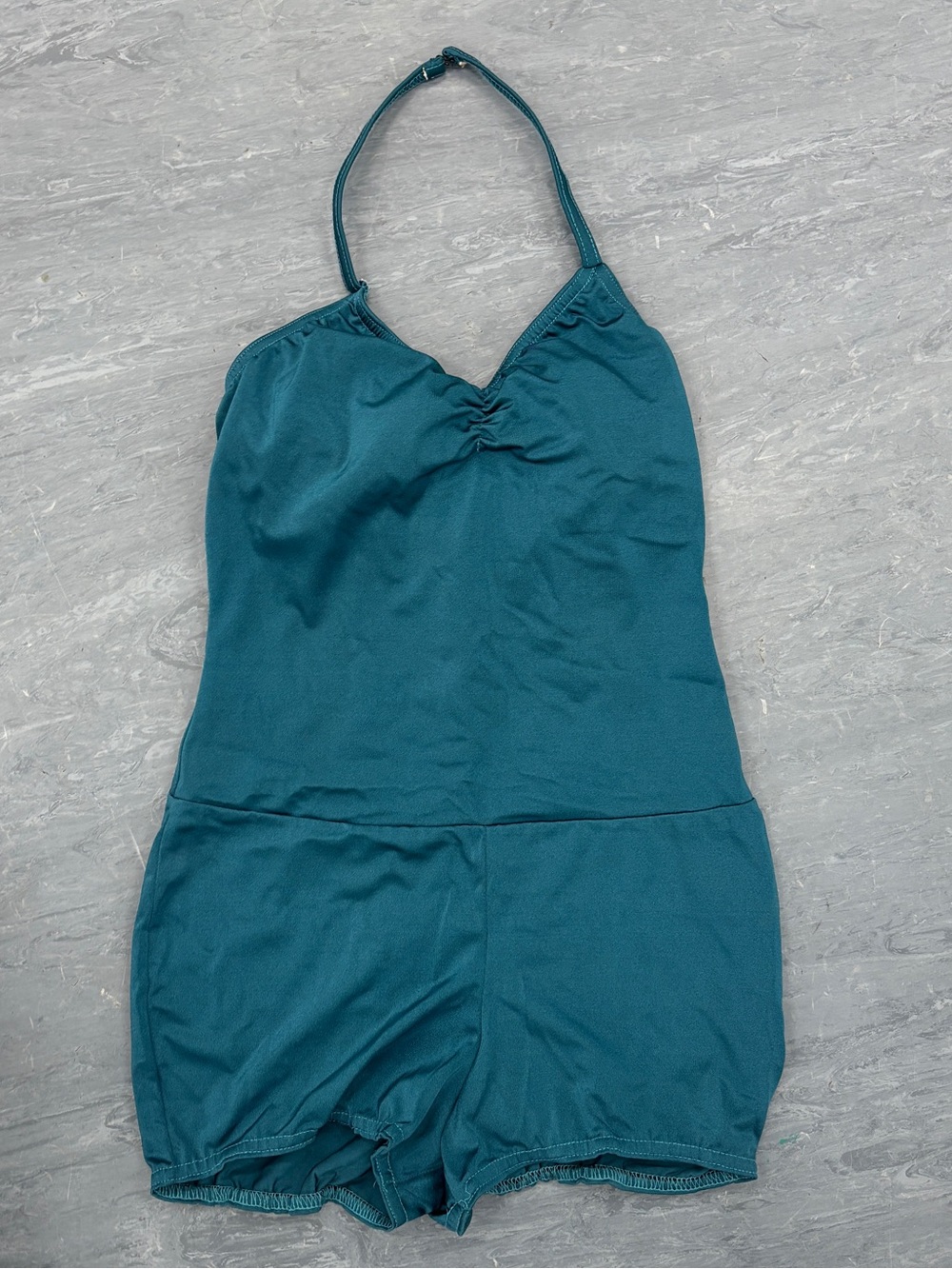 Women’s Teal Halter One-Piece Romper